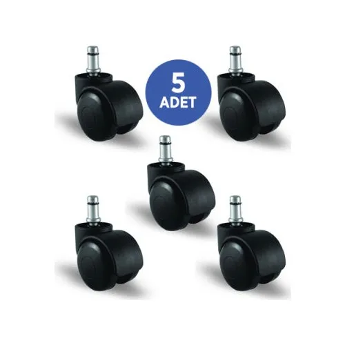 

5 pcs pin furniture wheel seat caster diameter 50 plastic office chair wheel table table wheel