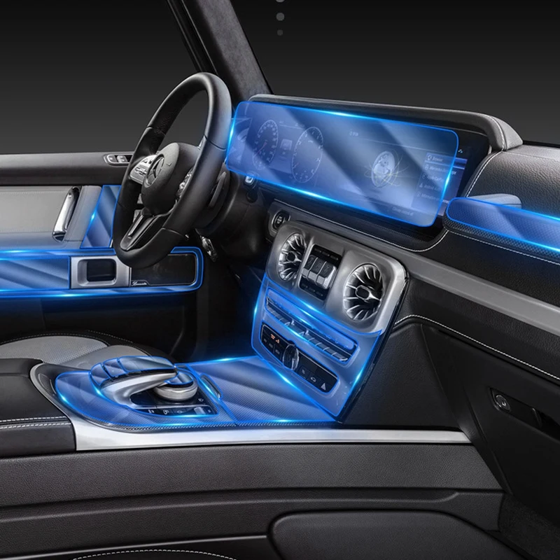 

Car Interior Center Console Protective Filmtpu Interior Anti-Scratch Protective Film For Mercedes-Benz G-Class G500 2019
