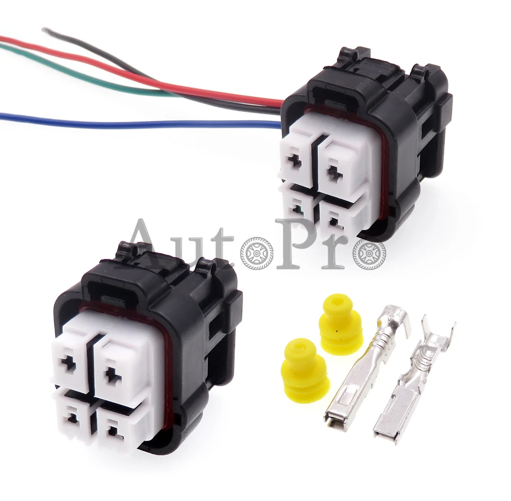 

1 Set 4 Hole 6195-0315 Car Gasoline Pump Waterproof Sockets Automobile Fuel Pumps Wiring Connector For Toyota Mazda