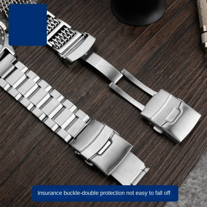 Браслет из нержавеющей стали для мужских часов SEIKO Speedtime металлический ремешок 20