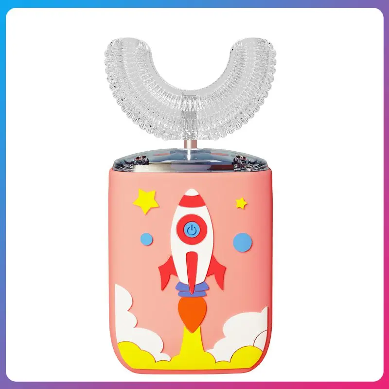 

Мультяшные прочные и крепкие звуковые зубные щетки подходят для ротовой полости U-образная зубная щетка электрическая зубная щетка новый узор