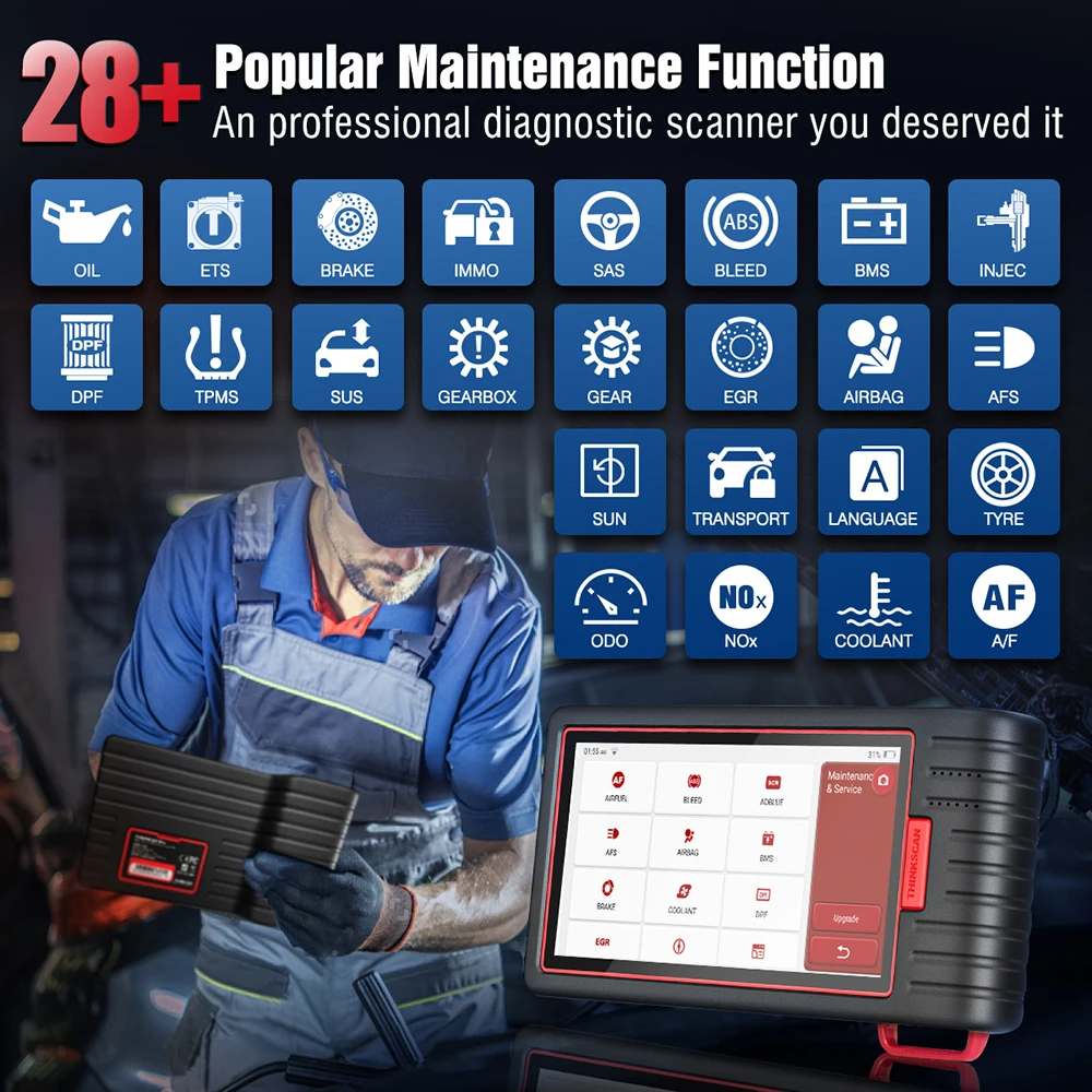 Thinkcar ThinkScan Max 2 Автомобильный сканер OBD2 диагностический инструмент