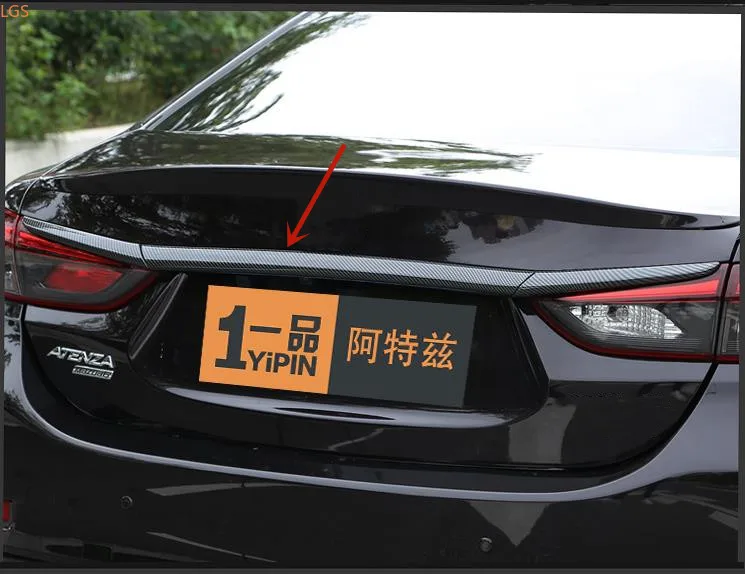 

For Mazda 6 ATENZA 2014-2020 ABS Chrome Trunk Decorative strip Tailgate trim Anti-scratch protection decoration Car styling