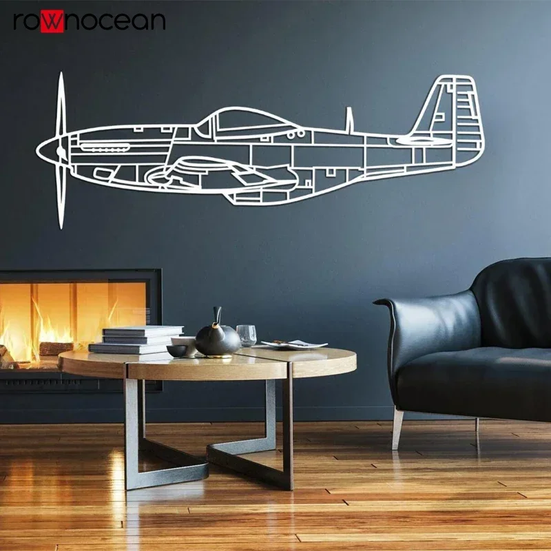 

Настенная наклейка ROWNOCEAN Самолет P51