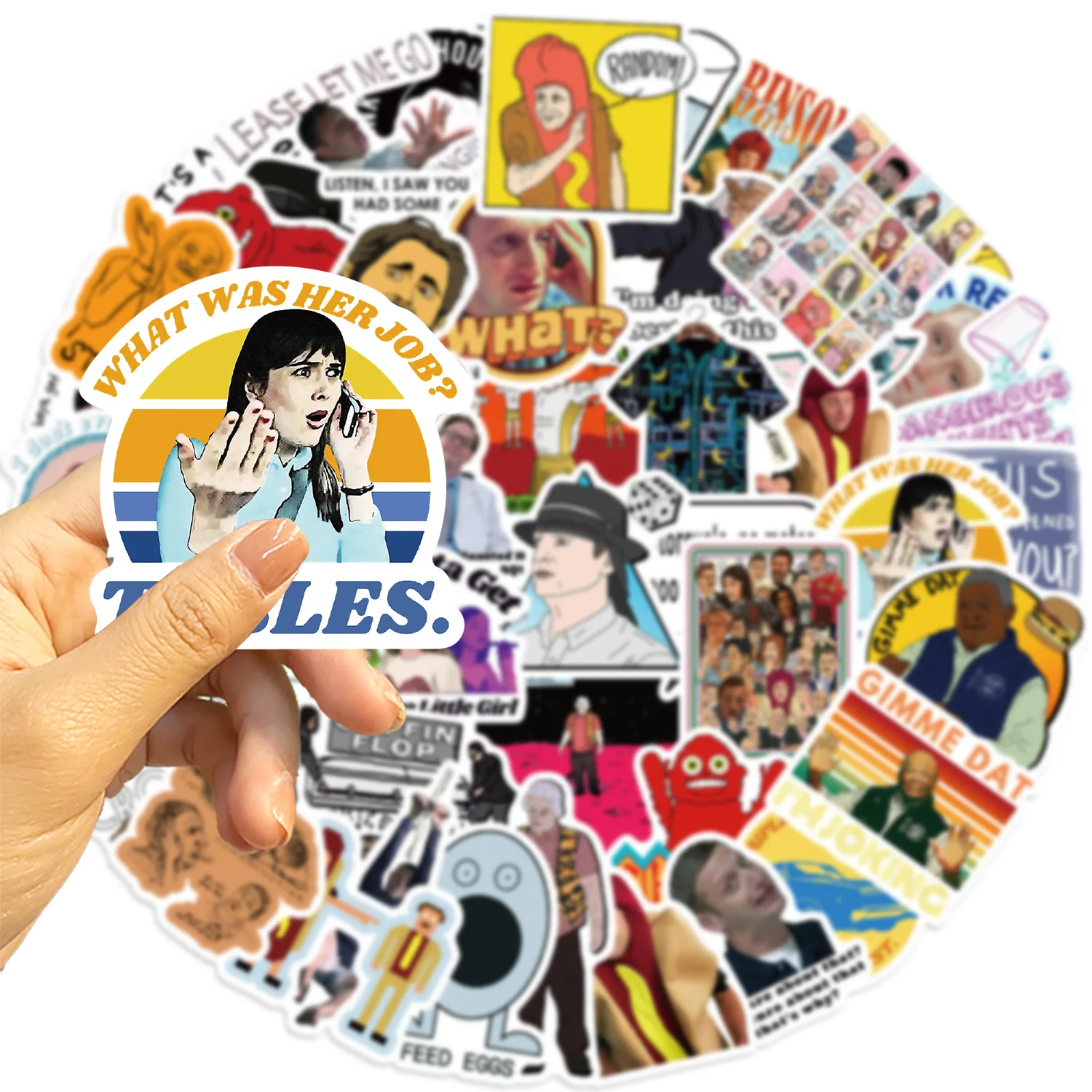 50 Шт. Водонепроницаемые Наклейки Для ТВ-шоу Телефонов Ноутбуков Чемоданов