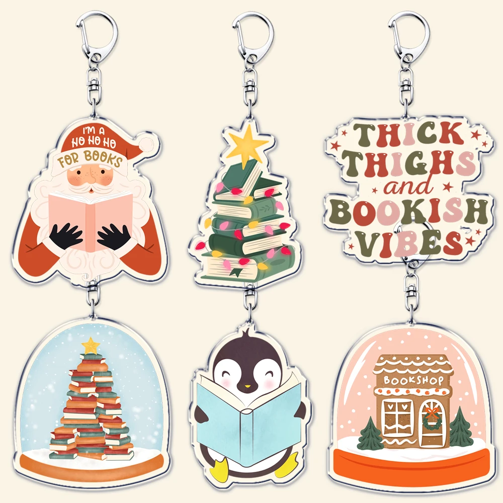 Горячие рождественские брелки для книг брелок Санта-Клауса аксессуаров сумка