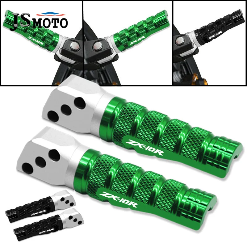 

Motorcycle Passenger CNC Rear Foot Pegs Footpegs Pedal Foot Footrest Rests Pedals For Kawasaki ZX-10R ZX10R zx10r ABS 2008-2015