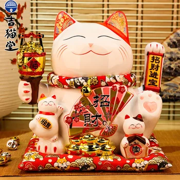 11-Inch Electric Waving Paws Fortune Cat Ornaments