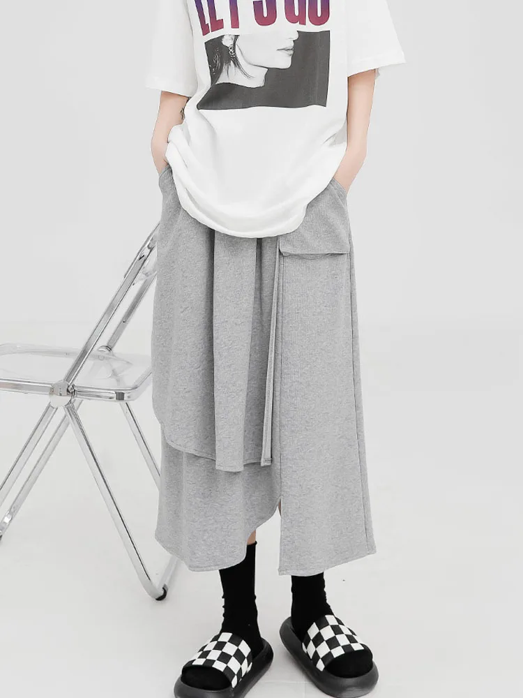 Ladies Skirt Summer New Fashion Fashion Style Personality Irregular Design Sense Large Size MIDI Skirt