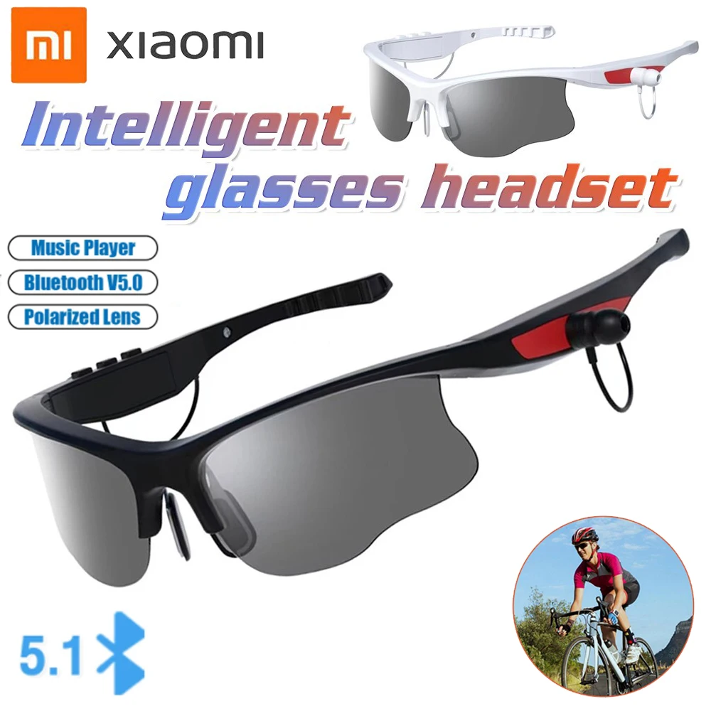 

XIAOMI Smart Glasses Headset Wireless Headphones Bluetooth Sunglasses Outdoor Sport Earphone Calling Music Anti-Blue Eyeglasses