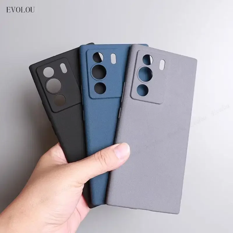 For ZTE Nubia Red Magic 10 Pro Plus 10pro Slim Matte Sandstone Soft Case for Redmagic 9 Pro+ Shockproof Silicone Bumper