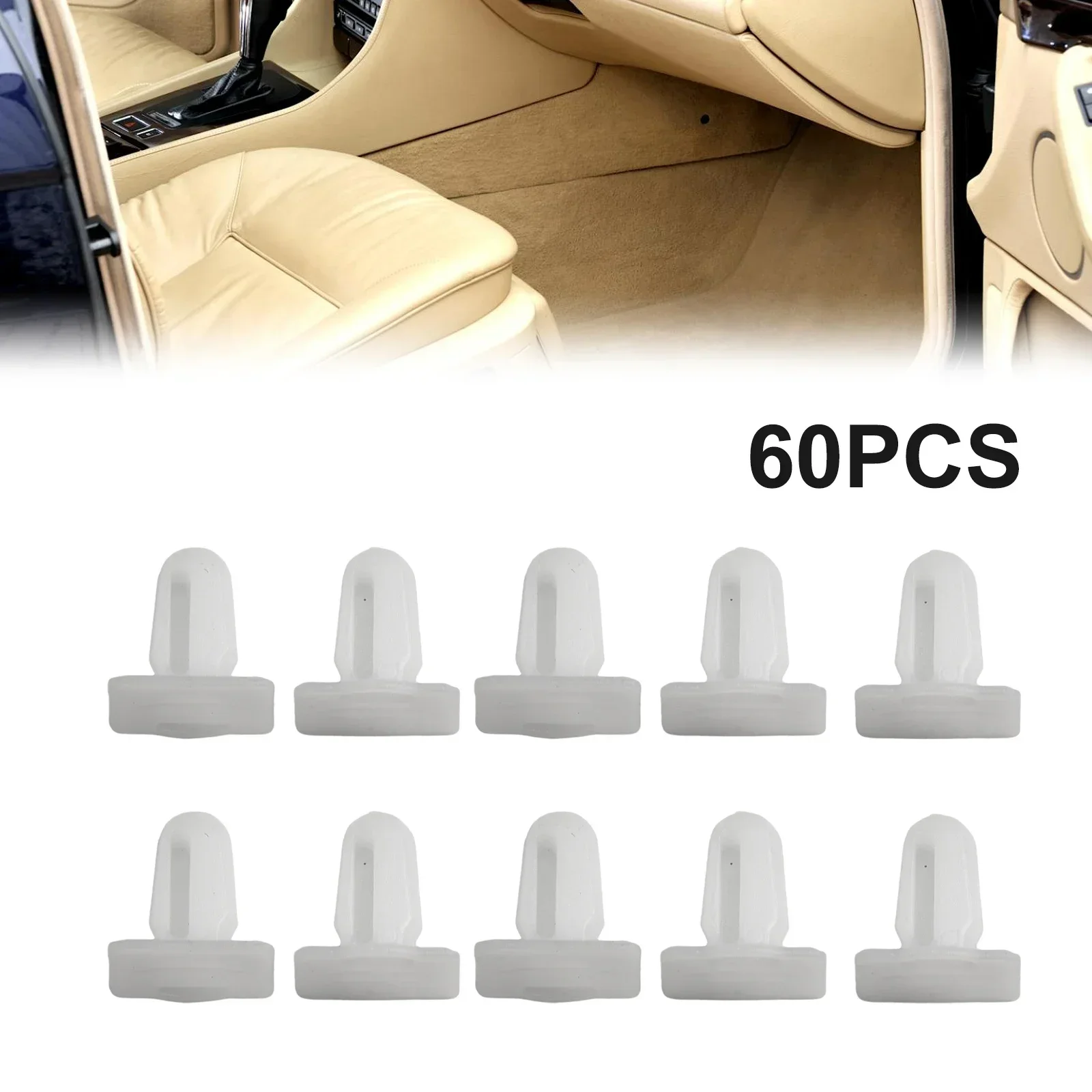 za 60 szt. klipsów do listew progów samochodowych 51471840960 wysoka BMW E30 E32 E34 E36 E38 E39 E46 Z4 E81 E82 E84 E63 E64 E65 Akcesoria