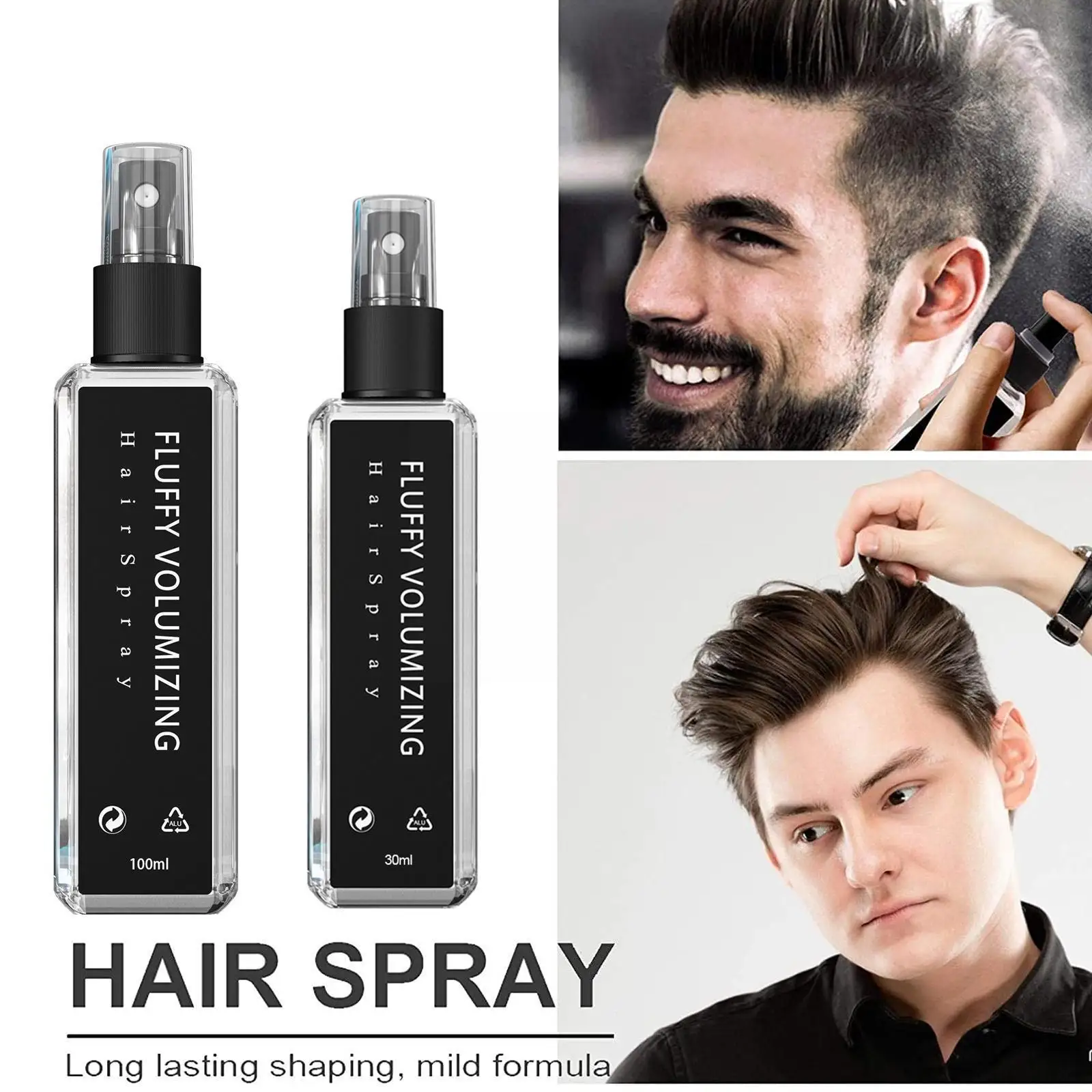 

100ml Hair styling Volume Magic Spray Hair Styling Hair Gel Hair Fibers Fluffy Styling Spray Volumizing Gel Water Strong M2M8