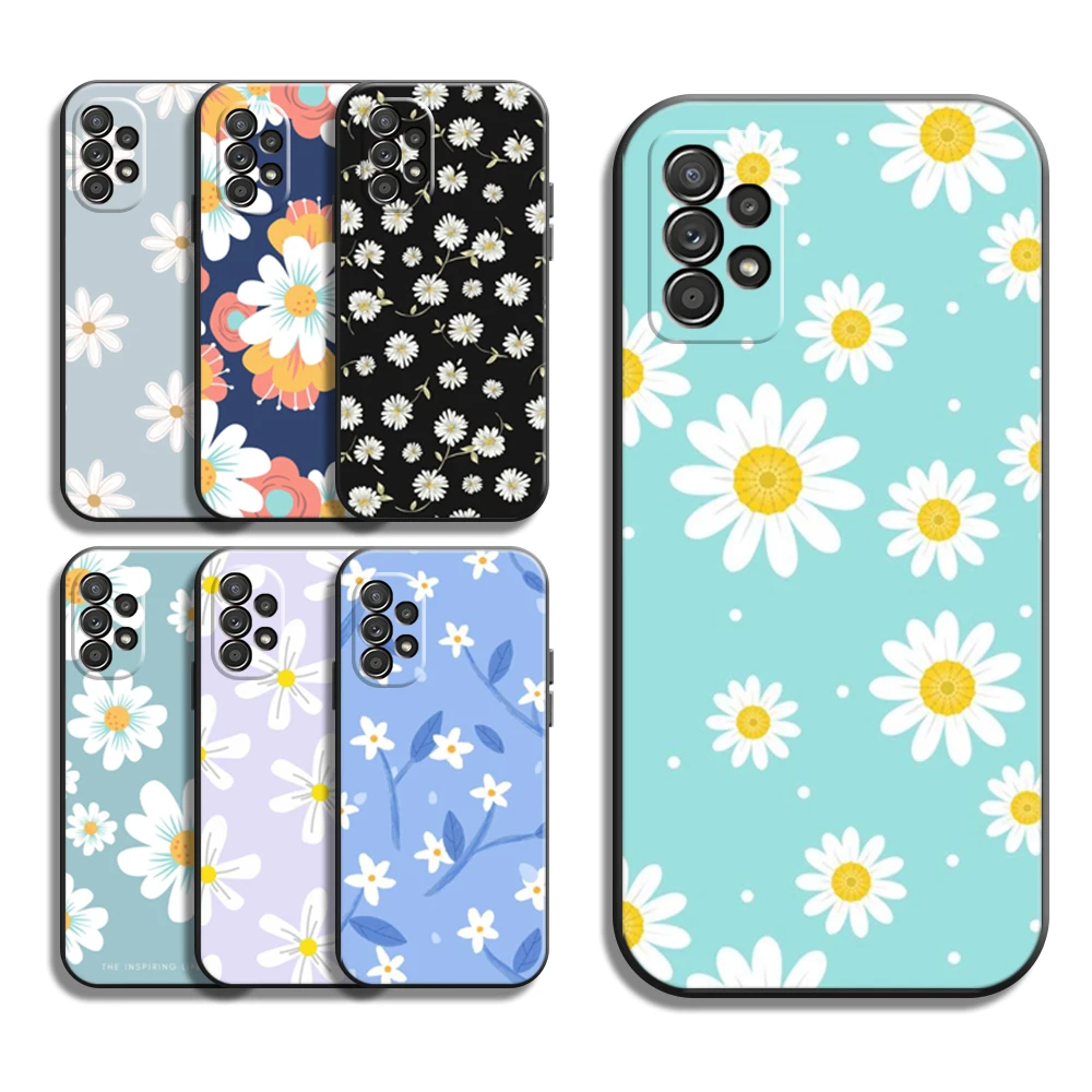 

Daisy Flower Fashion Phone Cases For Samsung A21S A31 A72 A52 A71 A51 5G A42 5G A20 A21 A22 4G A22 5G A20 A32 5G A11 Coque