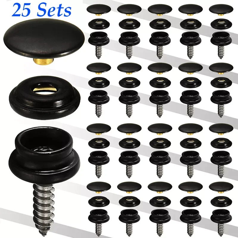 Snap Fastener Button Screw Studs Kit 15mm high quality accessory parts suitable for Boat Cover Home Improvement