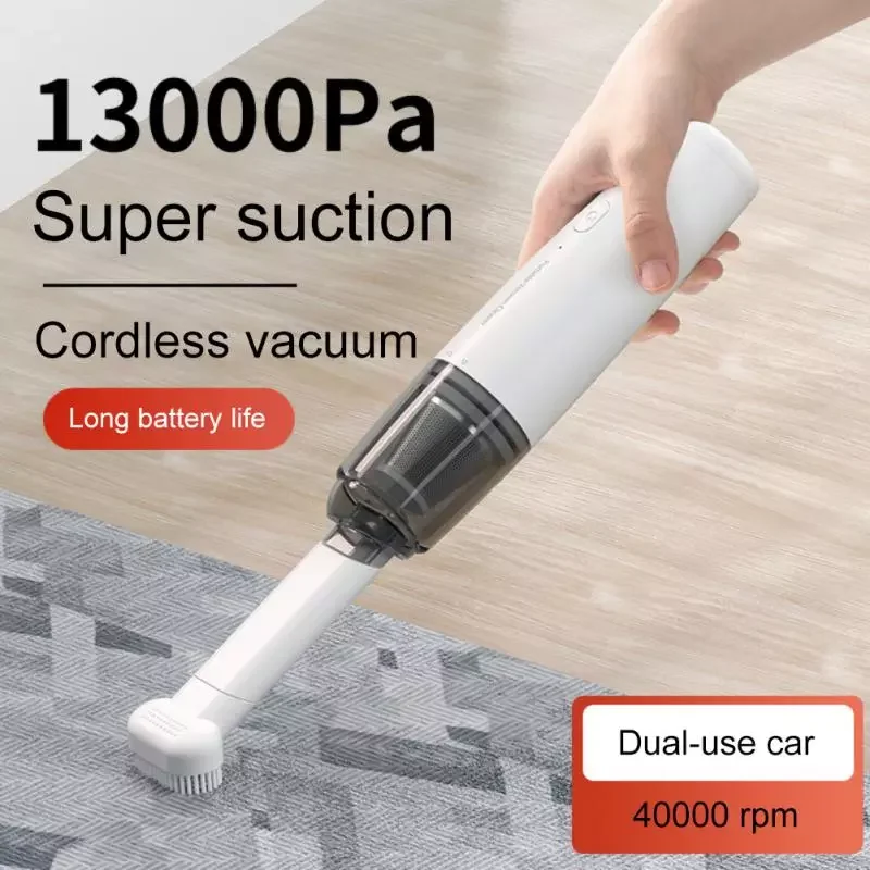 

NEW2023 13000pa Car Vacuum Cleaner Home Car Dual-use Vacuum Cleaners Wireless Charging Handheld Powerful Cleaning Tools Applianc