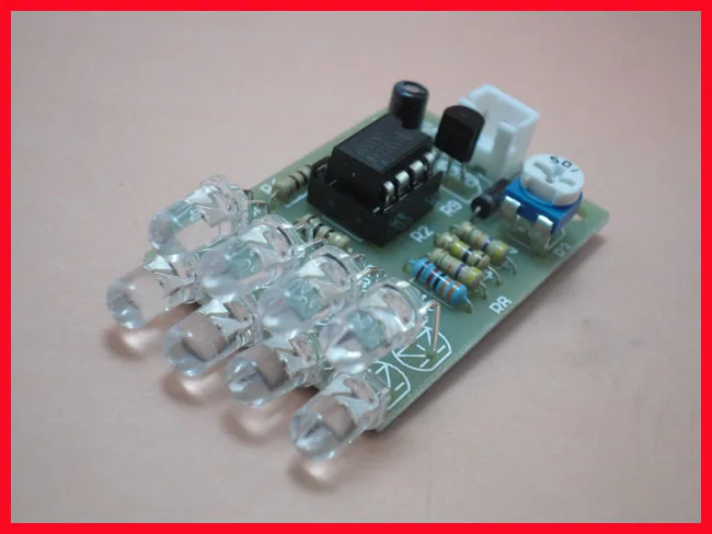 

LM358 DIY Electronic KIT 5mm 8 Blue LED LM358 Breathe Breathing Indicator Light Emitting Diode Lamp Trousse Kit DIY Module 12v