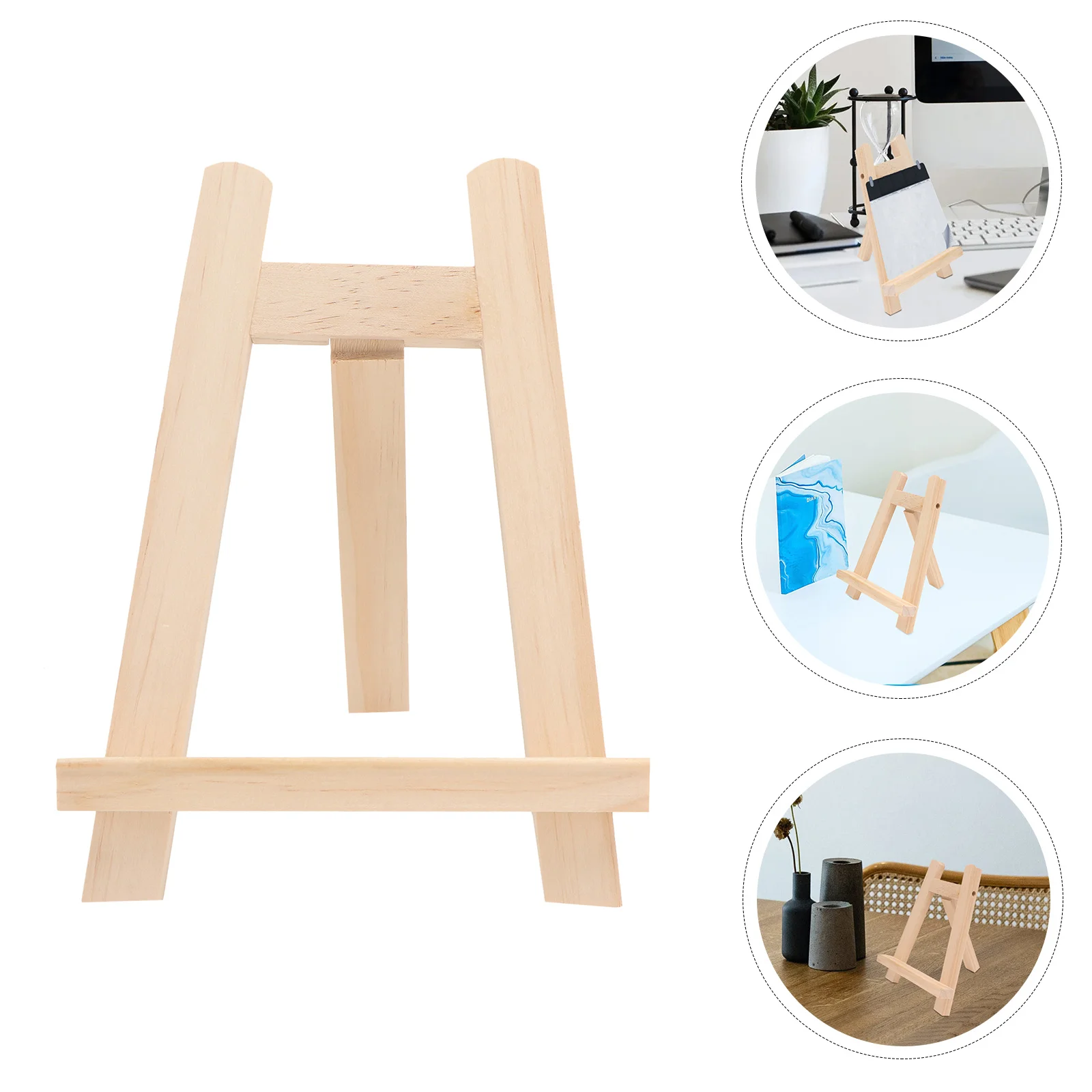 

Easel Frame Stand Triangle A Photo Wood Display Tabletop Painting Bracket Desk Rack Holder Brochure Stands Easeleasel Table