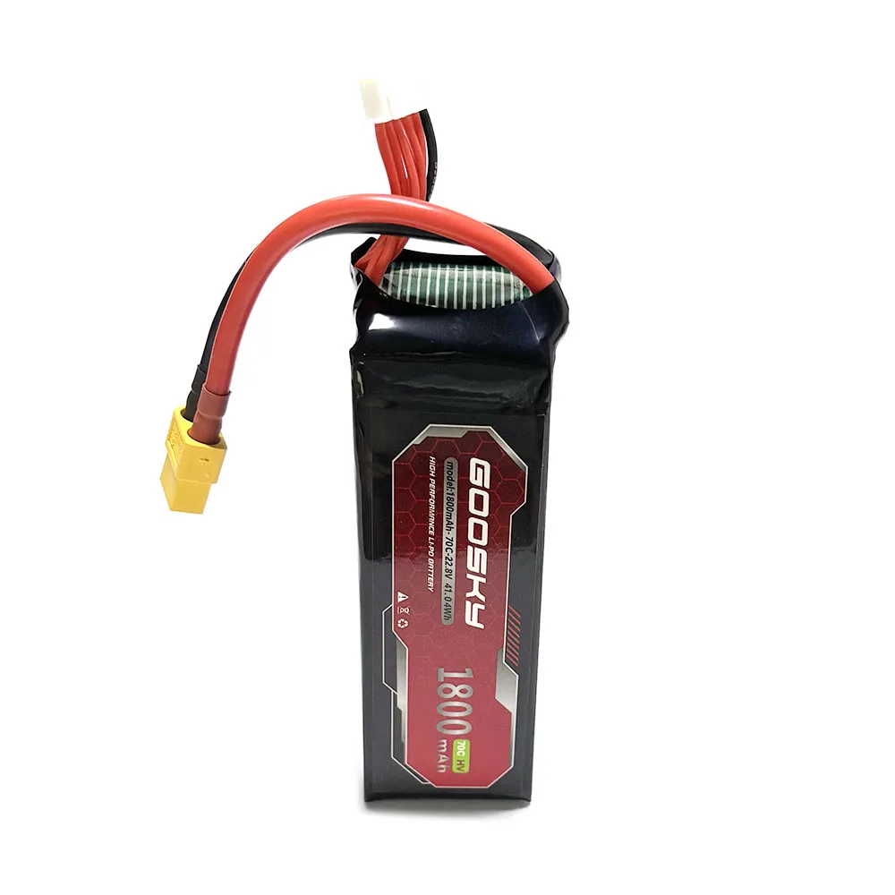 Оригинальный аккумулятор GooSky RS4 1800 мАч-70C-6s 22 8 В 41 04 Втч Goosky Lipo
