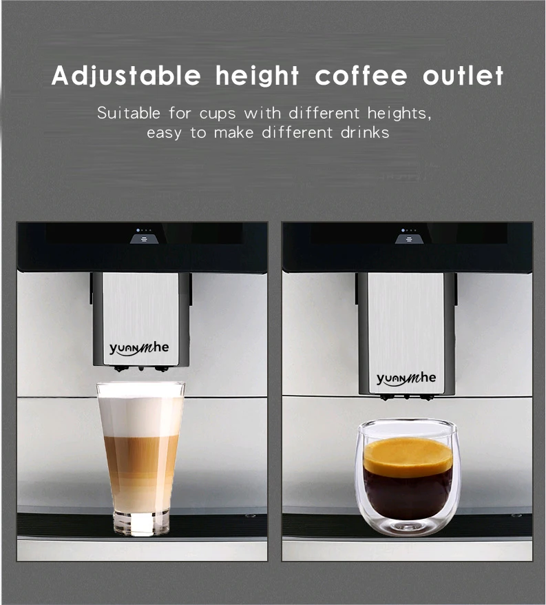 Автоматическая полностью умная кофеварка с мельницей и вспенивателем молока