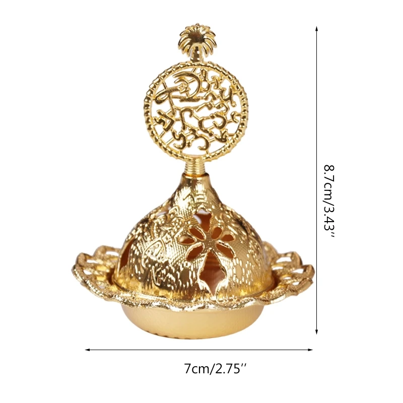 Новинка 2022 маленькая курильница металлический Железный роскошный полый в