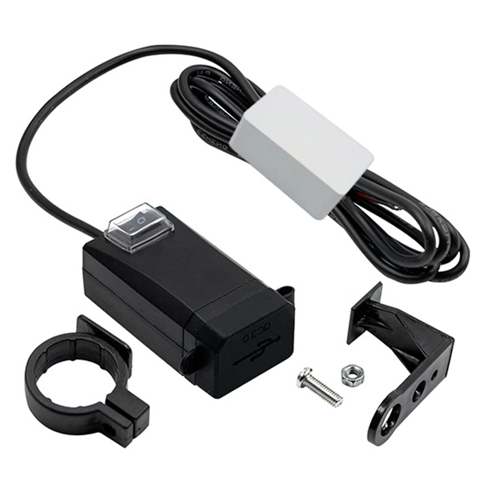 

2022 Upgraded Motorcycle Phone Holder Charger USB QC3.0 Fast Charging Bike Smartphone Stand Cellphone Support