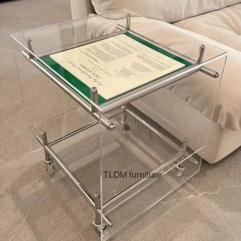 Маленькие вспомогательные журнальные столики прикроватный уголок пластиковый