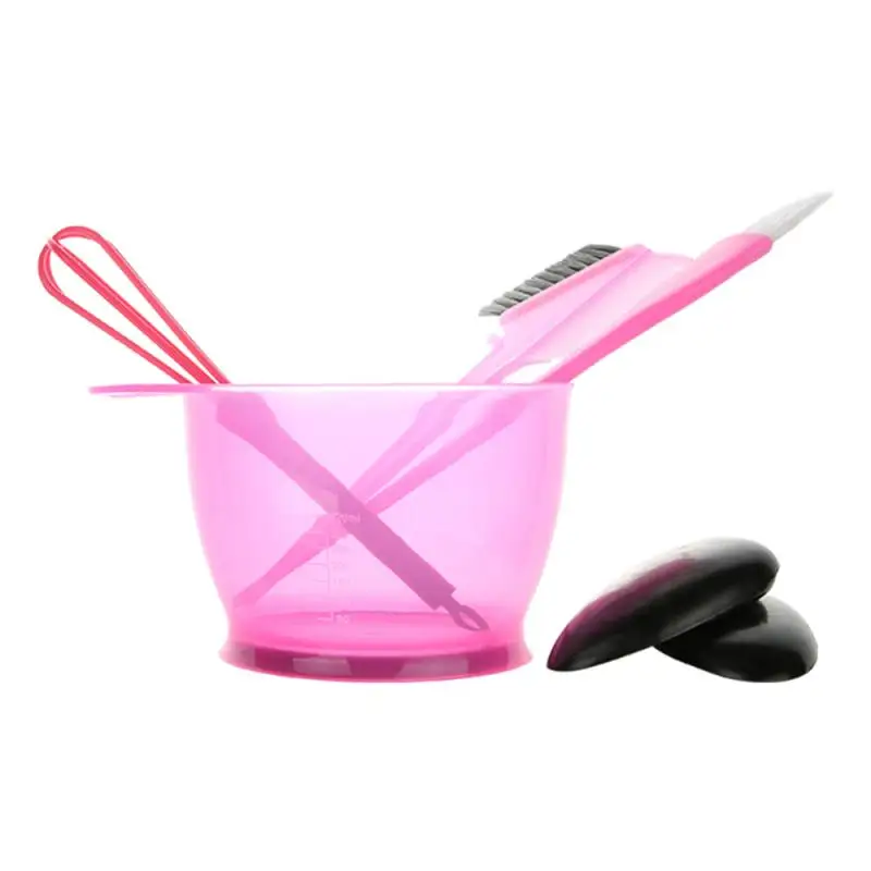 5pcs/set Simple Hair Dyeing Set Hairdressing Coloring Brushes Bowl Combo Salon Professional Hair Dyeing Styling Tools