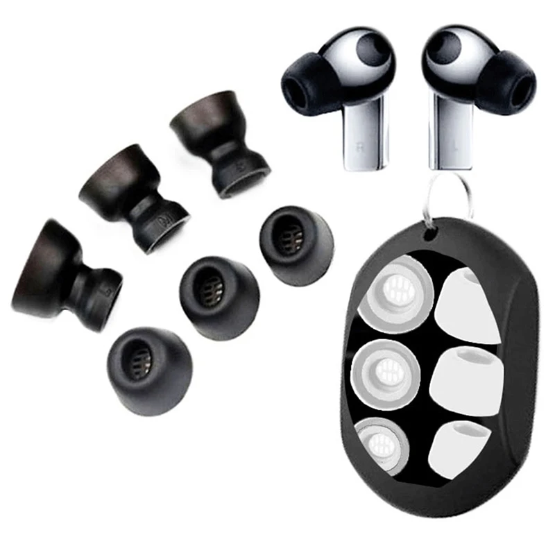 

Насадки из пены с эффектом памяти для наушников HUAWEI Freebuds Pro, противоскользящие насадки для наушников с шумоподавлением и пылезащитным фильт...