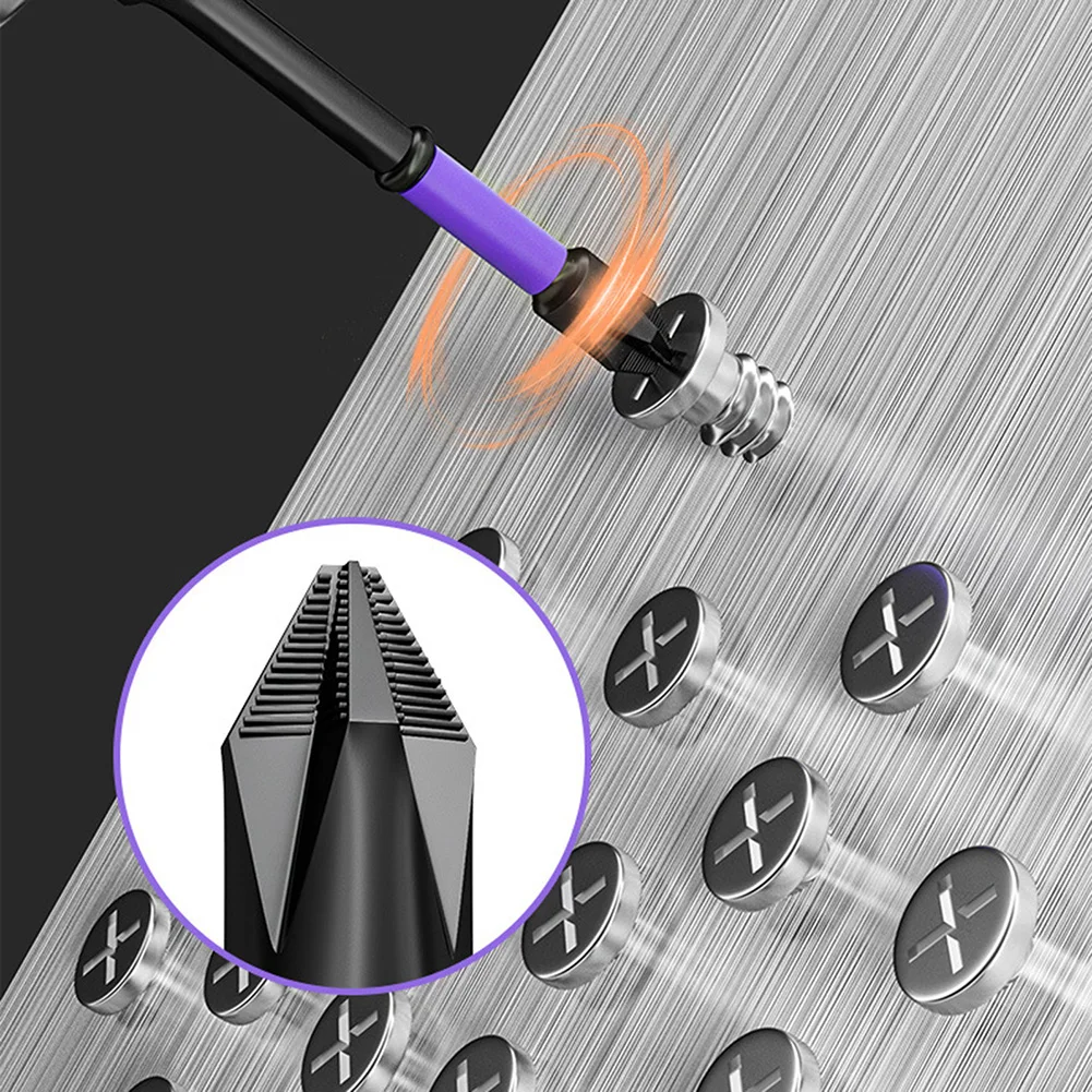 

2pcs Non-slip Cross Screwdriver PH2 Magnetic Batch Head Cross Screwdriver Hardness Impact Drill Bit 25/50/65/70/90/150mm