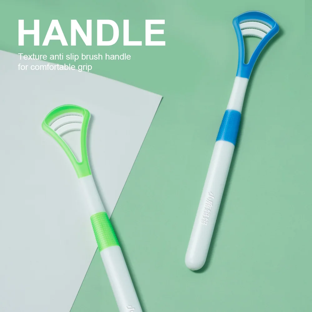 Fawnmum 5 цветов силиконовый скребок для языка щетка чистки взрослых двусторонний