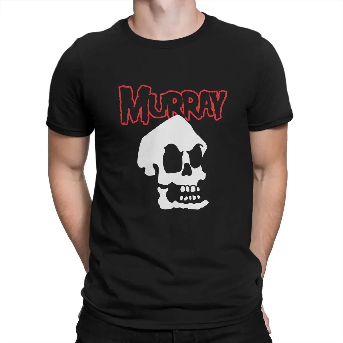Фото Мужская футболка Monkey Island Game LeChuck Elaine Guybrush Skull Murray, отличительная футболка из полиэстера, оригинальная уличная одежда в стиле хипстер №1