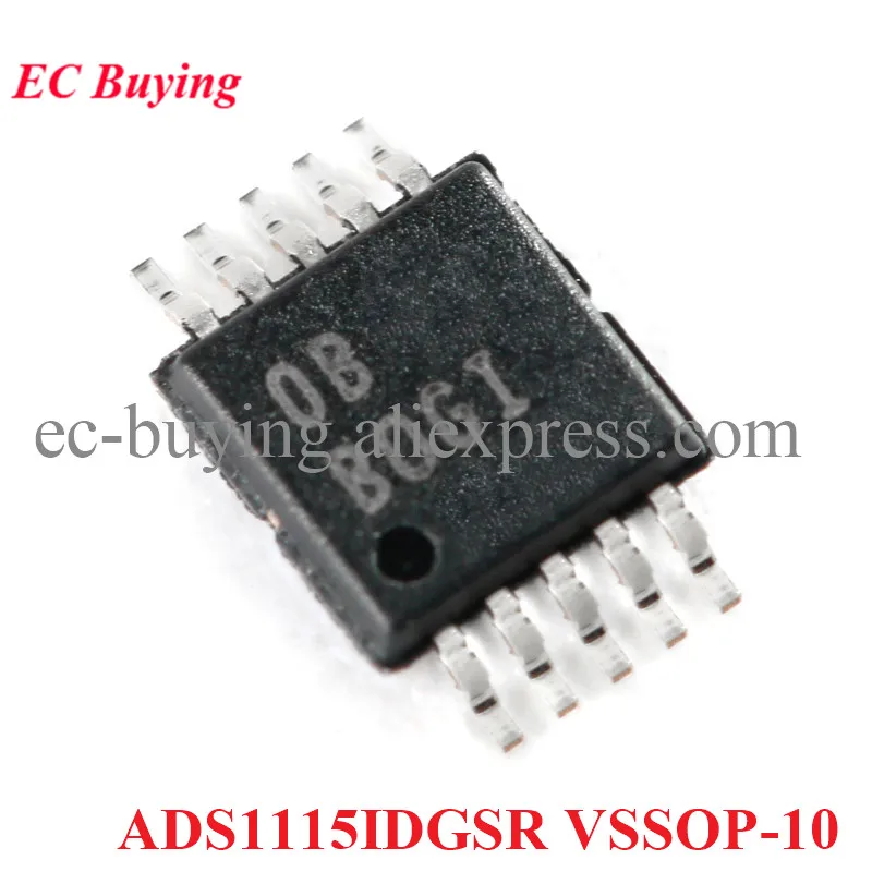 ADS1115 ADS1115IDGSR VSSOP-10 ADS1115IDGST 16-битный аналогово-цифровой преобразователь чип ADC IC новый оригинальный