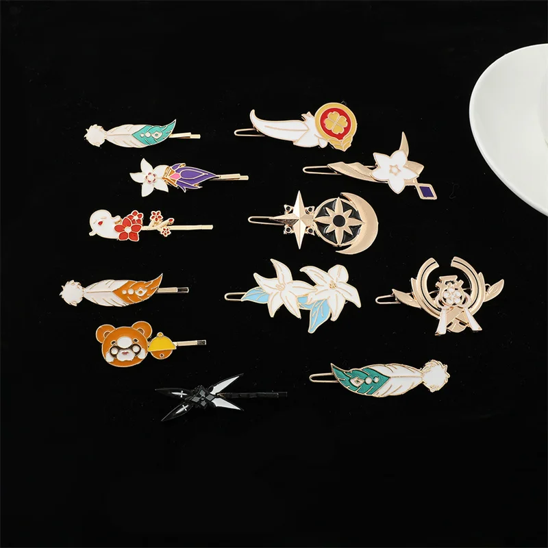 Ударные украшения Agrippa Genshin головной убор для косплея заколки волос и зажимы