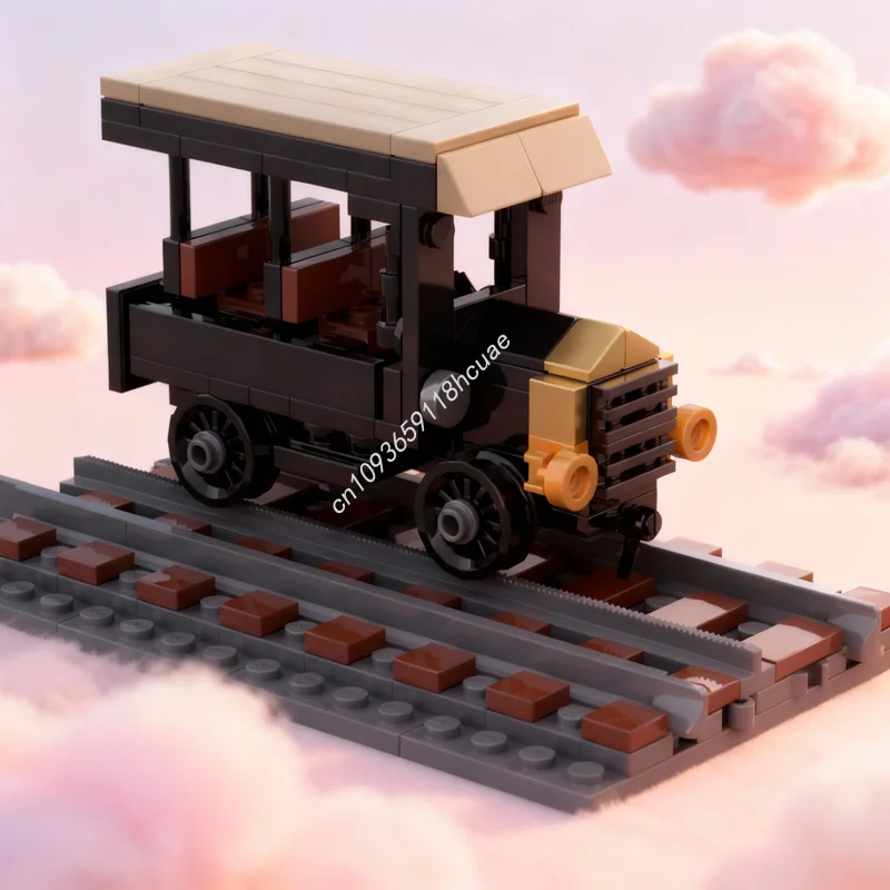 Фото Набор из 159 деталей: Модель поезда MOC RGS Inspection Rail Car №1, конструктор, архитектурные блоки, для сборки своими руками, креативный подарок на праздник №1