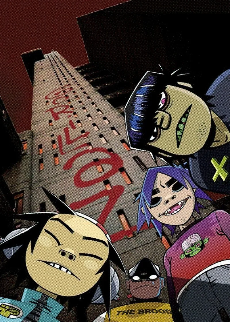 

Печать на холсте "Gorillaz"
