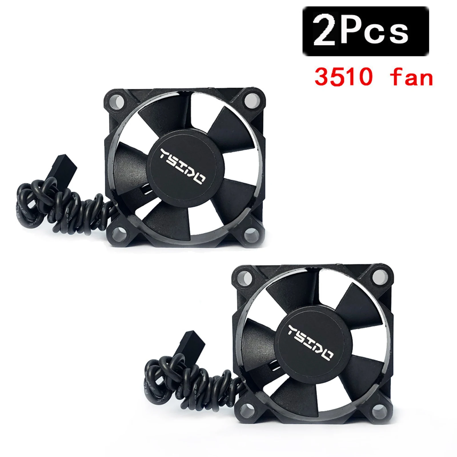 

Cooling Fan 35mm 20000rpm for 1/10 1/8 1/12 RC Automotive Inductive Non-Inductive High-End Motor High-Speed for Fast Cooling