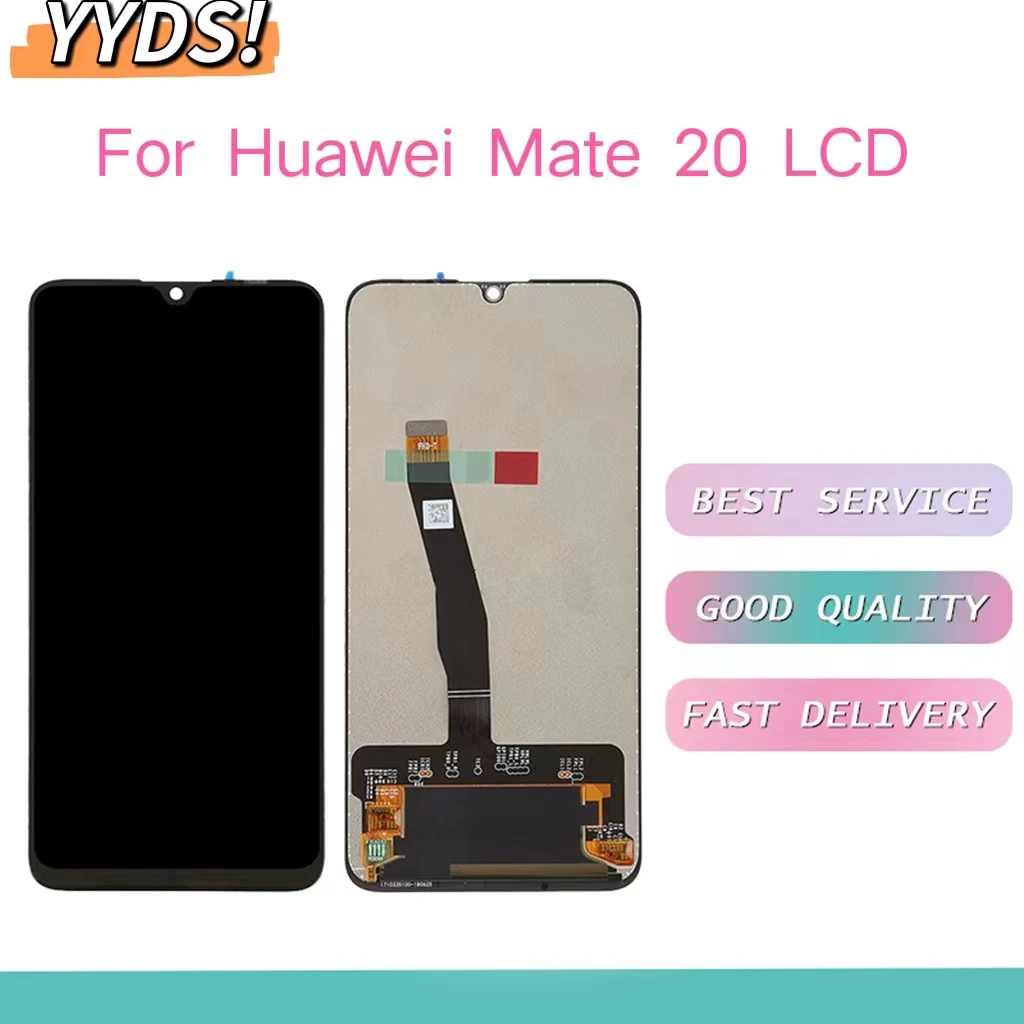 

100% протестированный оригинальный 6,53 ''ЖК-дисплей для Huawei Mate 20, ЖК-дисплей с сенсорным экраном, дигитайзер в сборе Mate20, запасные части с рамкой, ЖК-дисплей