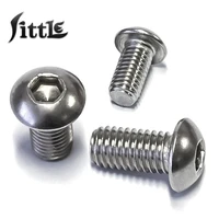 110 pcs 316 stainless steel screw m6 m8 m10 screws round hexagon socket head cap screwss tornillos vis machine screwse parafuso