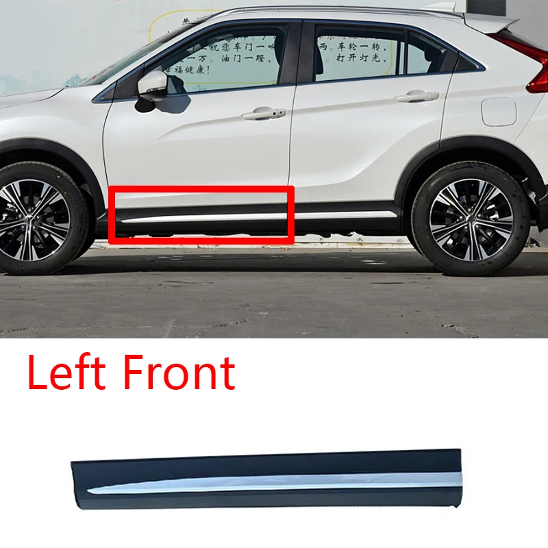 

Для Mitsubishi Eclipse Cross 2018 2019 2020 2021, молдинг для боковой двери автомобиля, устойчивые к царапинам, замена сборки, задняя часть, 2 шт.
