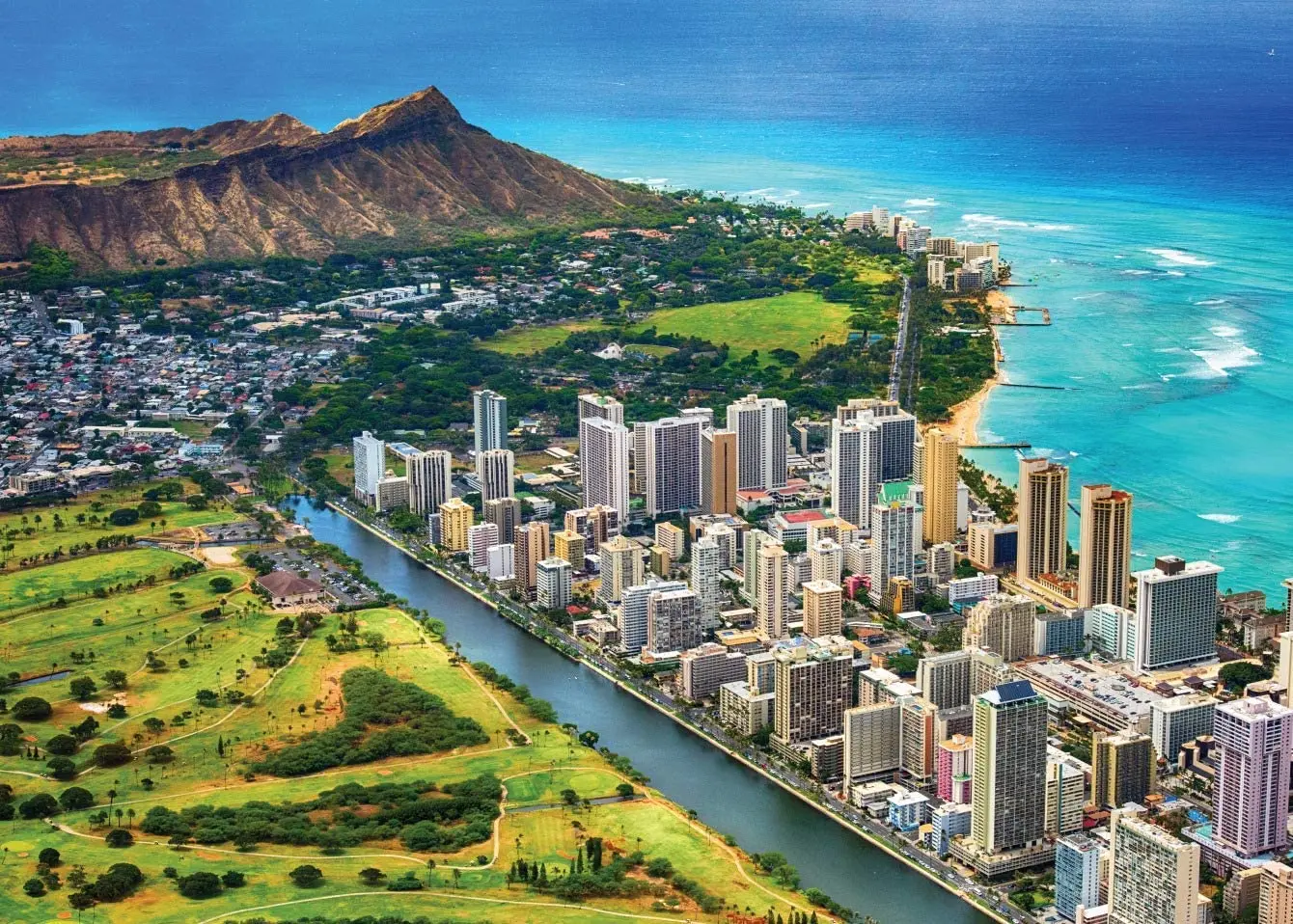 

Waikiki, Hawaii - Fun, Hard, Challenging Island Puzzle with Natural homeschool supplies educational
