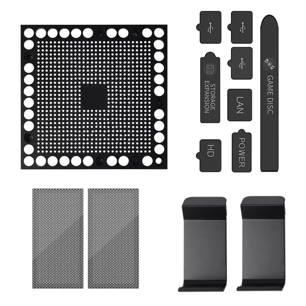 

Game Host Dustproof Cover for Series X Gaming Console Cover Dustproof Net Rack Headset Holder Accessories