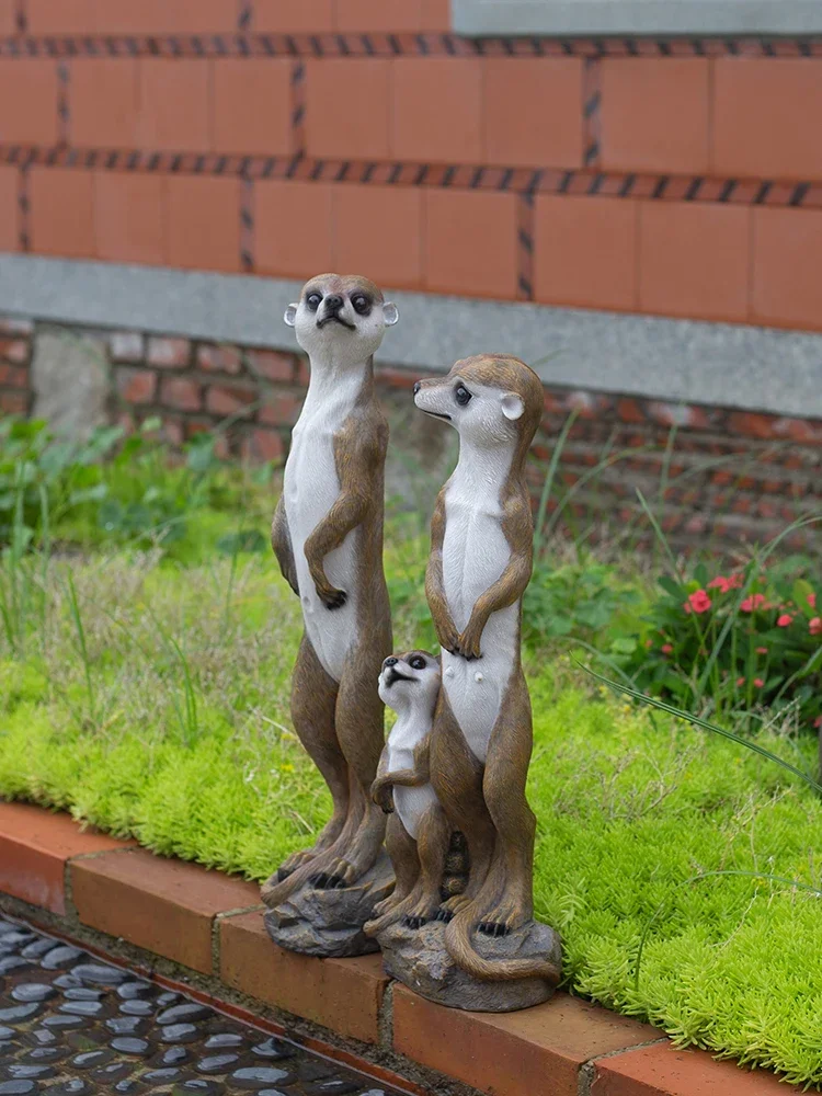 Уличное украшение для сада имитация животного Мангуст