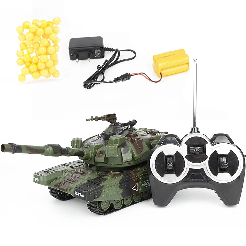 Фото 1:32 RC Battle гусеничный Танк игрушки с дистанционным управлением модели Launch BB пули подарки №2