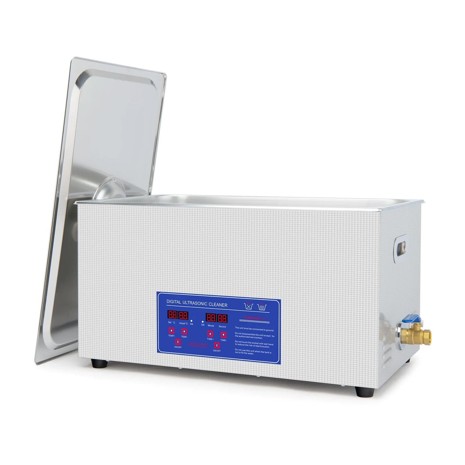 

Ультразвуковой очиститель, ультразвуковая ванна 22 л 480 Вт с таймером и корзиной для нагрева ювелирных изделий, латунная ультразвуковая ванна