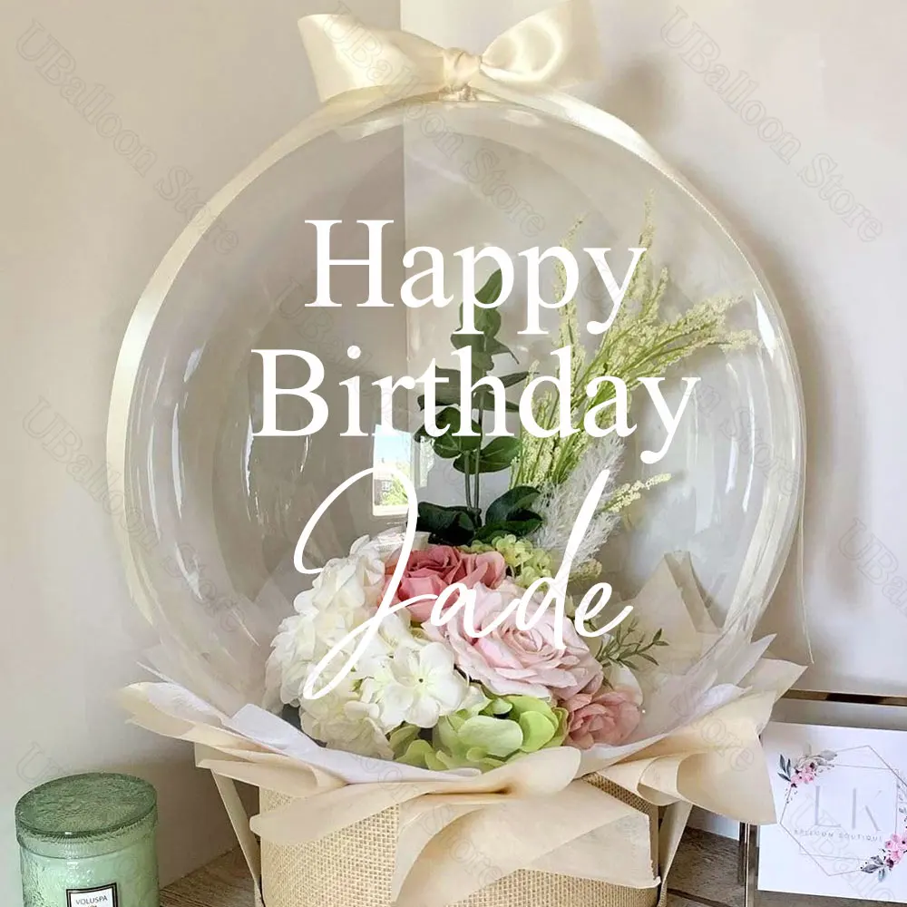 Большие прозрачные воздушные шары по индивидуальному заказу