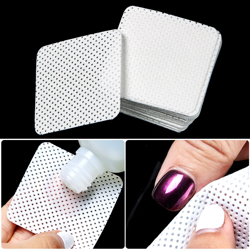 

500/300/200/Lot Nail Polish Remover Nail Wipes Bath Manicure Gel Lint-Free Wipes 100%Cotton Napkins For Nails Nail art Tool