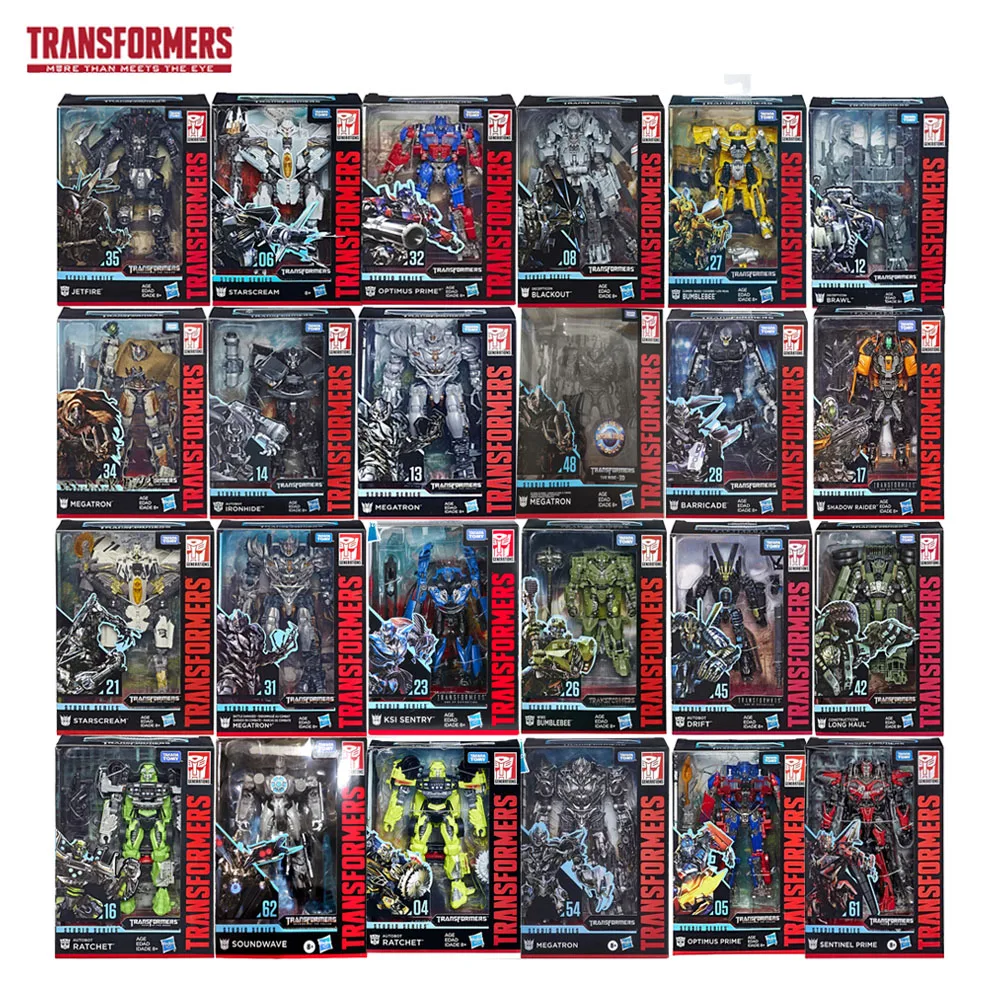 Transformers Studio SS Series Optimus Prime Megatron Bumblebee Ratchet Starscream Lronhide Bolide Action Figure Collection Toy