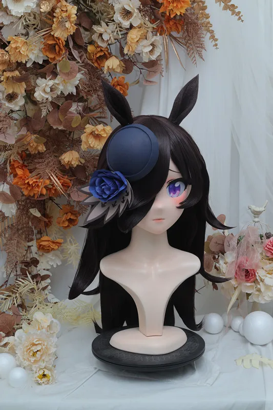 Фото Кигуруми Uma Musume Pretty Derby маска кигуруми полная повязка на голову замок косплей голова реквизит костюм аниме игра №3