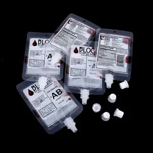 Imported 10pcs 150ml Halloween Cosplay Drink Container Bag Vampire Blood Pouch Props Zombie Beverage Drinks B